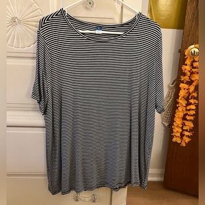 Old Navy Luxe Striped Swing T-shirt